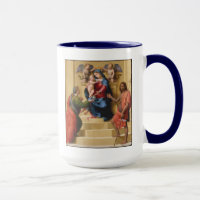 Madonna et enfant couronnés avec des saints Mary