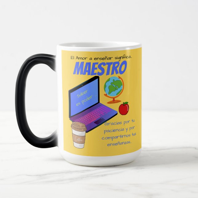 Tasse maestro Zitat (Links)