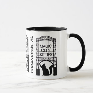 Tasse magique de sonnerie de minous de ville