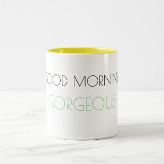 Tasse magnifique bonjour