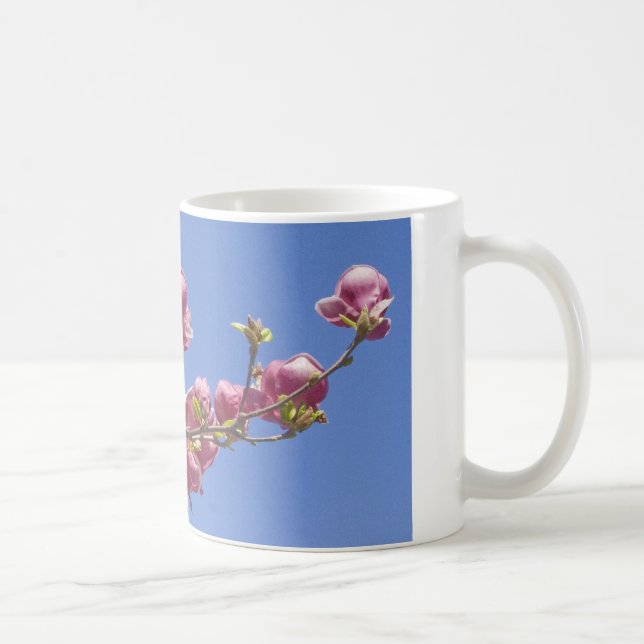 Tasse, Magnolien, Niederlassung der Blüten Kaffeetasse (Rechts)