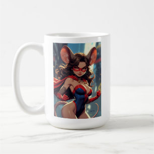 Tasse main droite SuperMouse Femme blanche