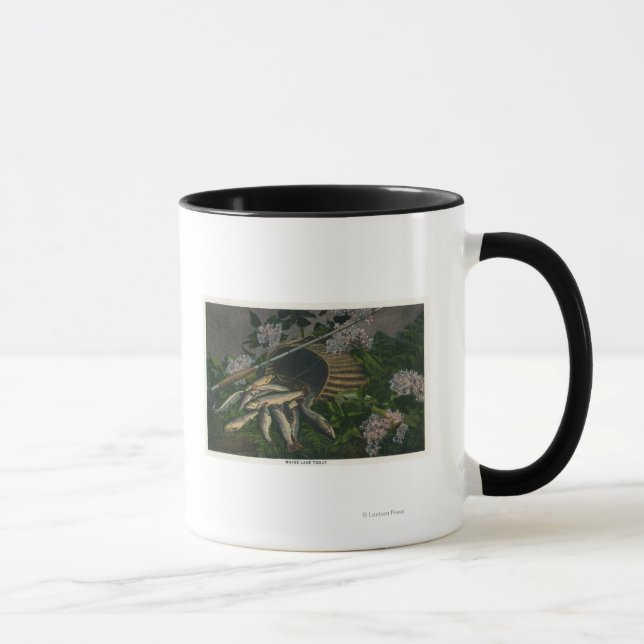 Tasse MaineVue d'une jolie prise de truite du lac Maine (Droite)