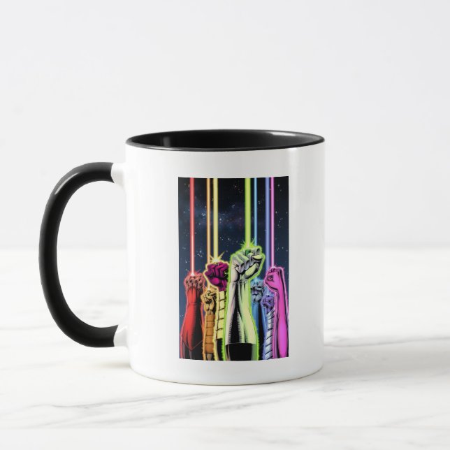 Tasse Mains dans l'air avec anneaux -Couleur (Gauche)