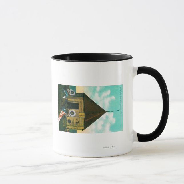 Tasse Maison de bloc russe à St. Michael, Alaska (Droite)