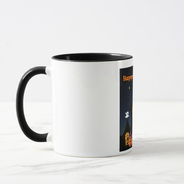 Tasse Maison hantée joyeuse Halloween (Gauche)