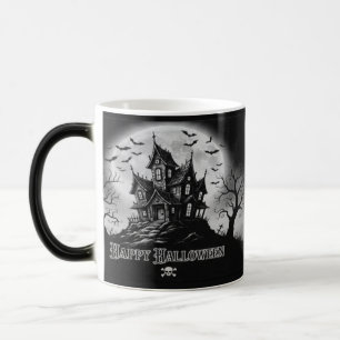 Tasse Maison Hantée Monochrome 