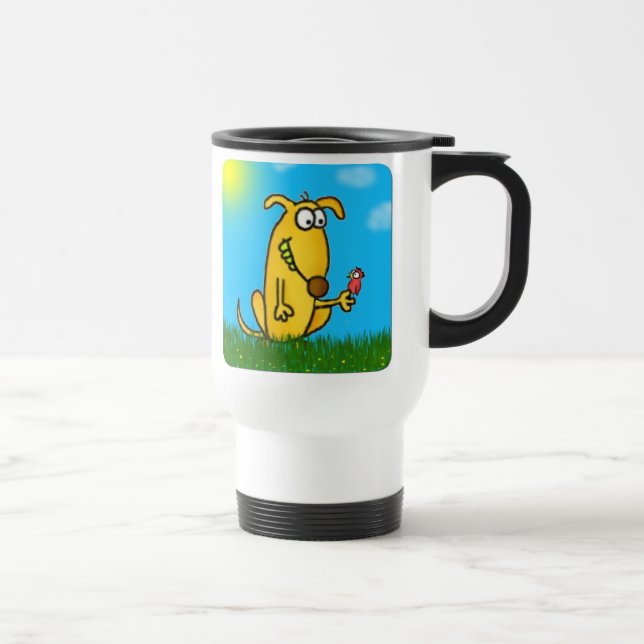 Tasse maladroite de voyage de chien (Droite)