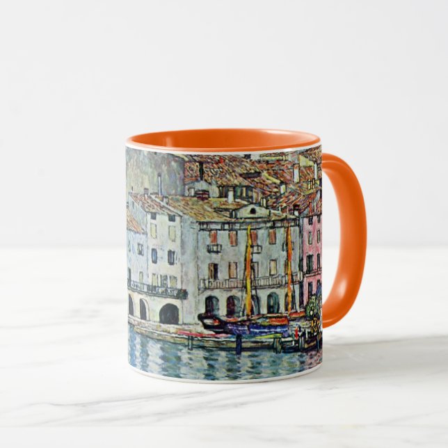 Tasse Malcesine sur le lac de Garde Par Gustav Klimt (Devant droit)