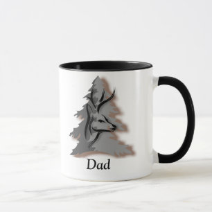 Tasse Mâle dans le nom de coutume en bois
