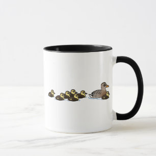 Tasse Mallard et sept canetons