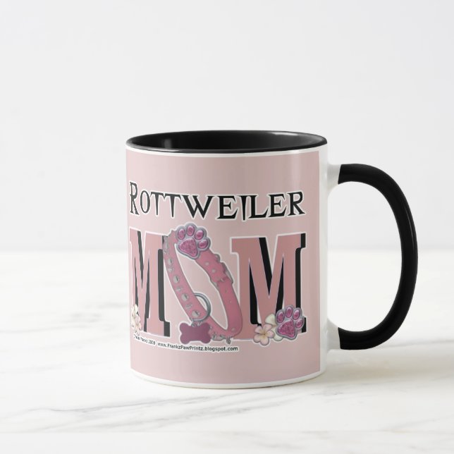 Tasse MAMAN de rottweiler (Droite)