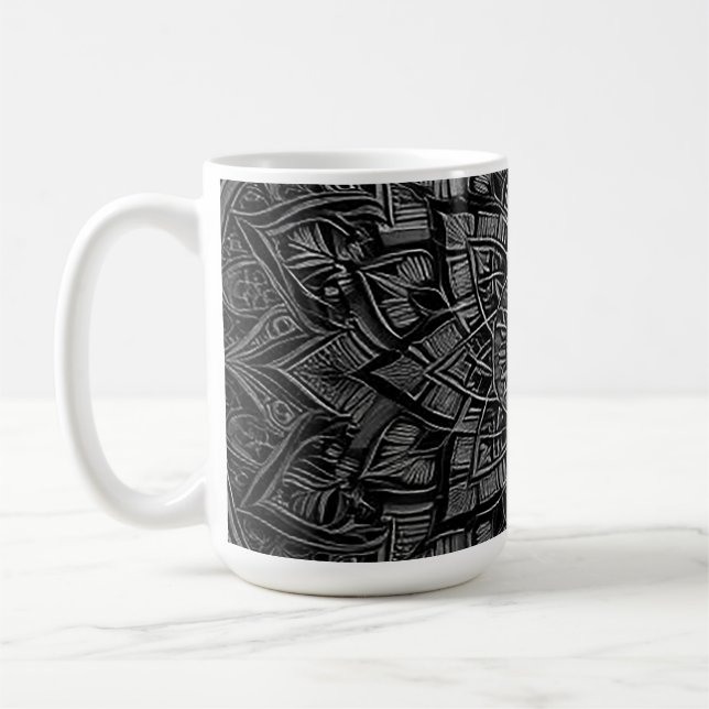 Tasse Mandala Argentée (Gauche)