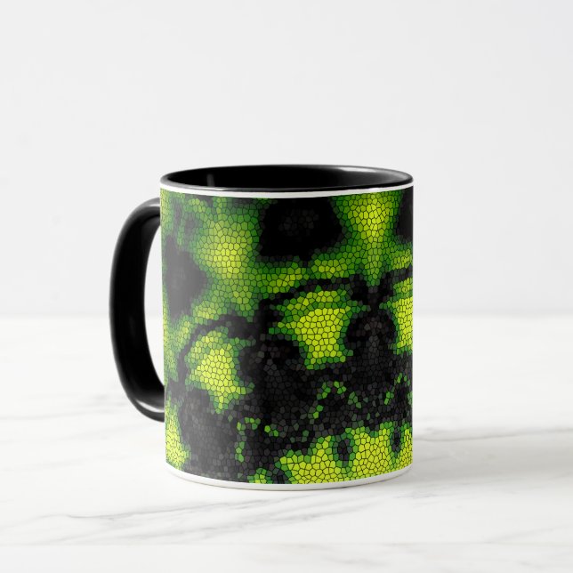 Tasse Mandala rundes Muster kaleidoscope retro hip (Vorderseite Links)