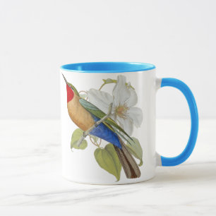Tasse Mangeur d'abeille et impératrice gonflés par bleu