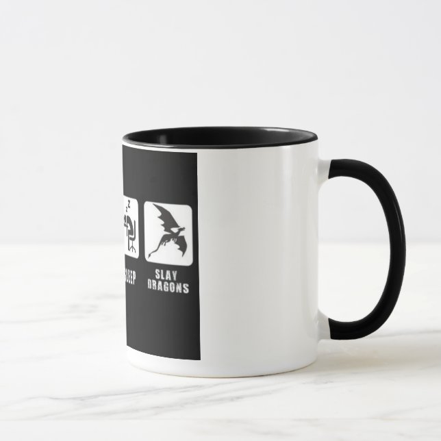 Tasse Mangez, dormez, massacrez les dragons (Droite)