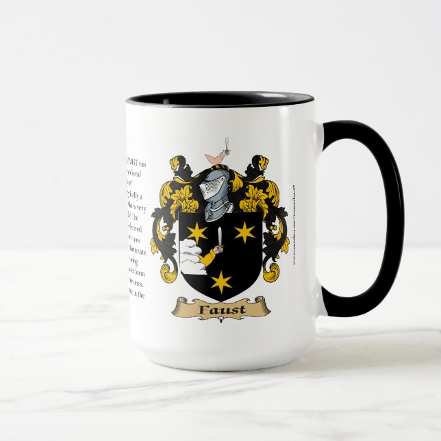 Tasse Manteau de famille de Faust des bras (Droite)