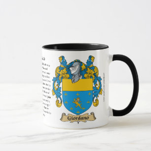 Tasse Manteau de famille de Giordano des bras