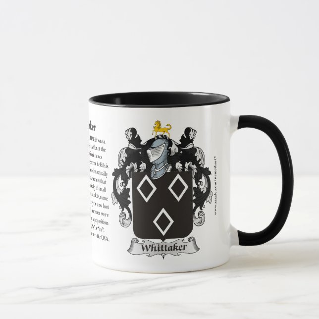 Tasse Manteau de famille de Whittaker des bras (Droite)