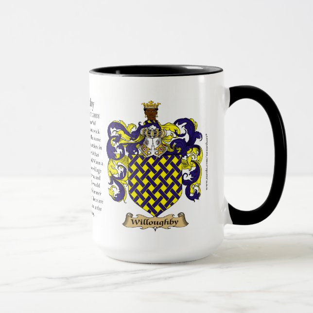 Tasse Manteau de famille de Willoughby des bras (Droite)