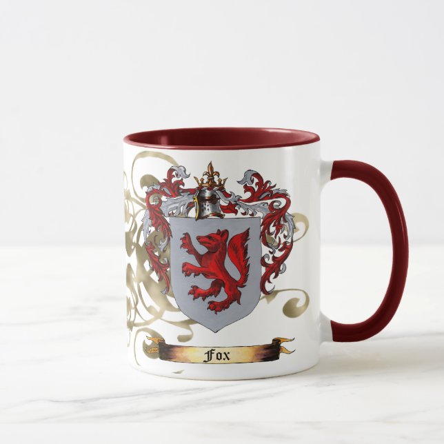 Tasse Manteau de Fox des bras (2-sided) (Droite)