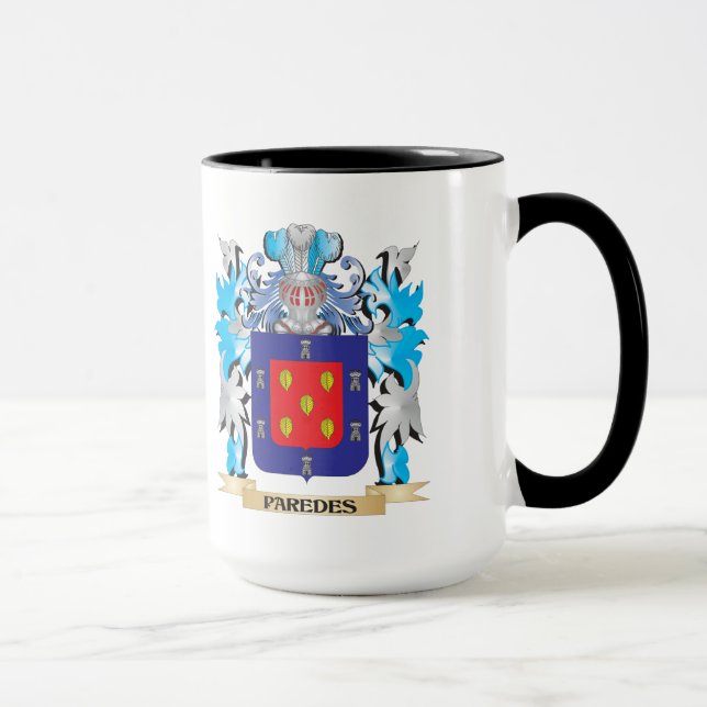 Tasse Manteau de Paredes des bras - crête de famille (Droite)