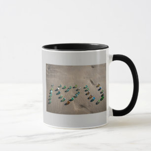 Tasse Marbre en verre de mer en abondance