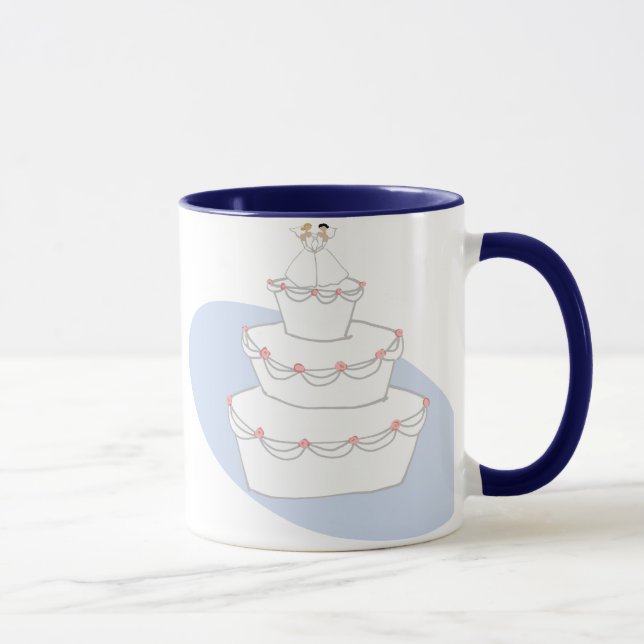 Tasse Mariage Cake Deux Mariées (Droite)