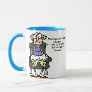 Tasse Mariage, foudre, humour de tonnerre