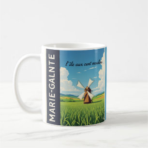 Tasse Marie-Galante Île aux Cent Moulins Retro