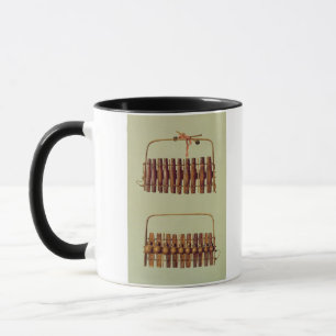 Tasse Marimba, avant et vues arrières, sud-africains, d