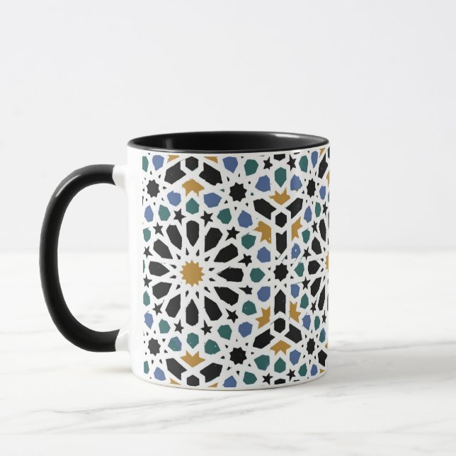 Tasse marocaine de conception de tuile (Gauche)