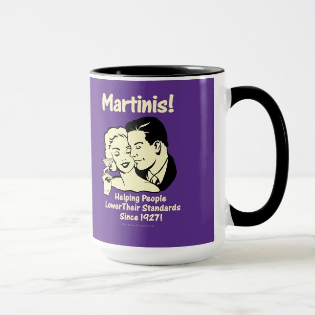 Tasse Martinis : Aider à abaisser les normes (Droite)
