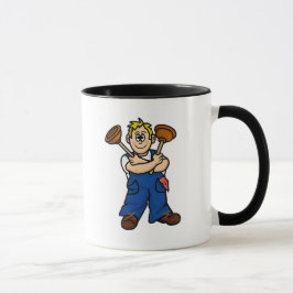 Tasse masculine de plombier (personnaliser il)