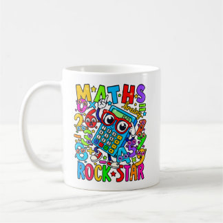 Tasse Maths Rock Star | Cadeau pour enseignant de
