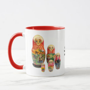 Tasse Matrjoschka, Matryoshka, Babuschka,