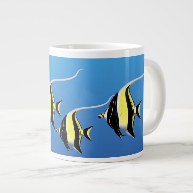 Tasse maure d'éléphant de poissons de récif (Devant droit)