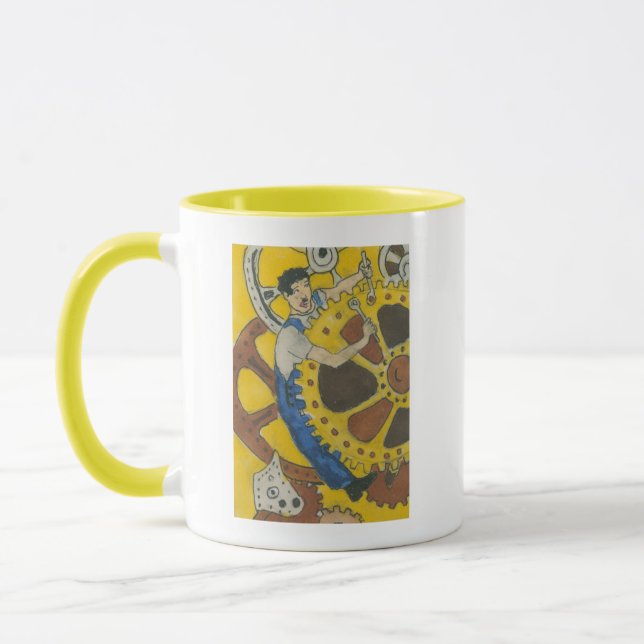 Tasse Mécanicien comique de Kathy Faggella (Gauche)