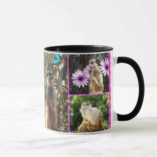 Tasse Meerkat Collage, (Droite)