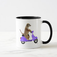 Meerkat sur Lilac Moped