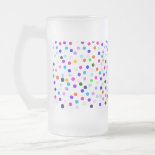 Tasse mehrfarbiger Punkte
