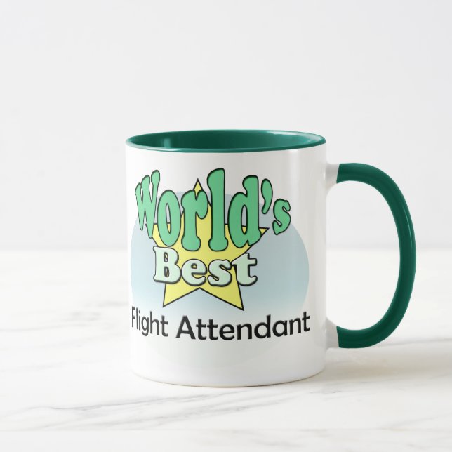Tasse Meilleur agent de bord au monde (Droite)