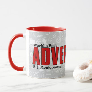Tasse Meilleur cadre publicitaire du monde drôle avec no