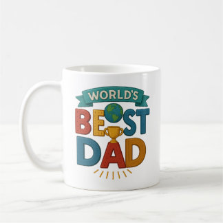 Tasse Meilleur Papa du Monde | Cadeau Rétro pour l