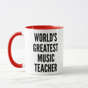 Tasse Meilleur professeur de musique dans le monde