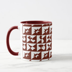Tasse Meilleur texte sauvage papa en rouge