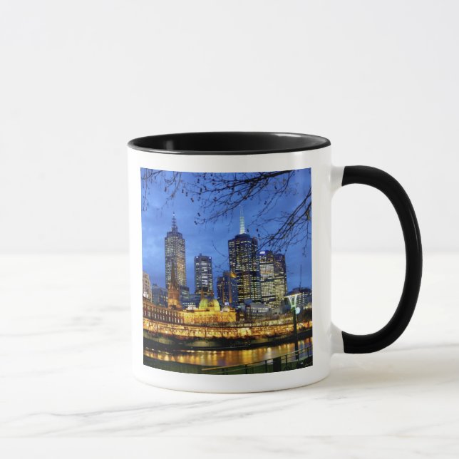 Tasse Melbourne, Australie. Une vue nocturne sur (Droite)