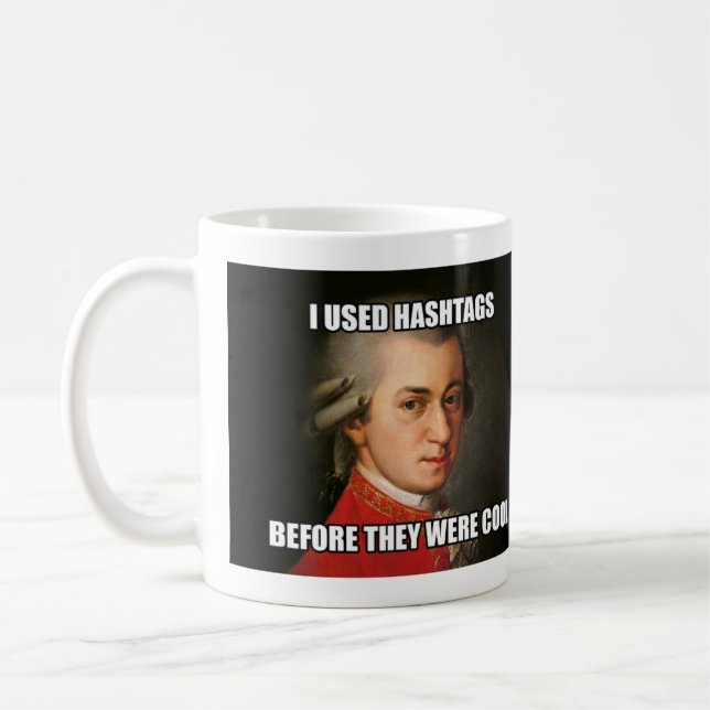Tasse : "Meme" - Mozart Hashtags (Gauche)