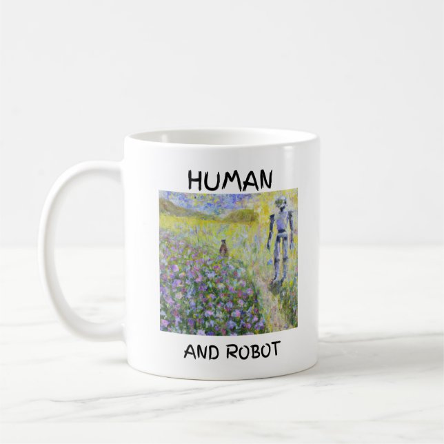 Tasse - Mensch und Roboter (Links)
