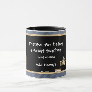Tasse Mercis personnalisés au professeur